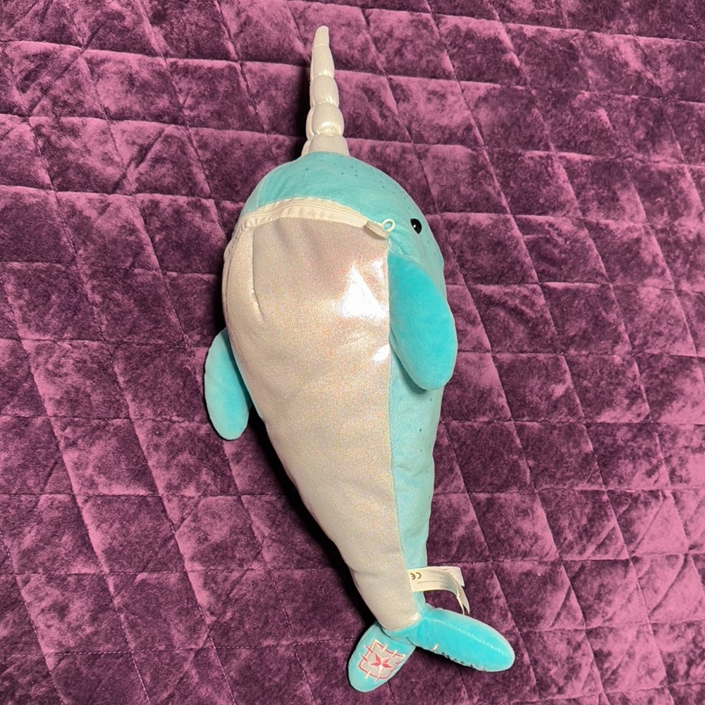 Blue Narwhal Plush Scentsy Buddy - Picture 5 of 6